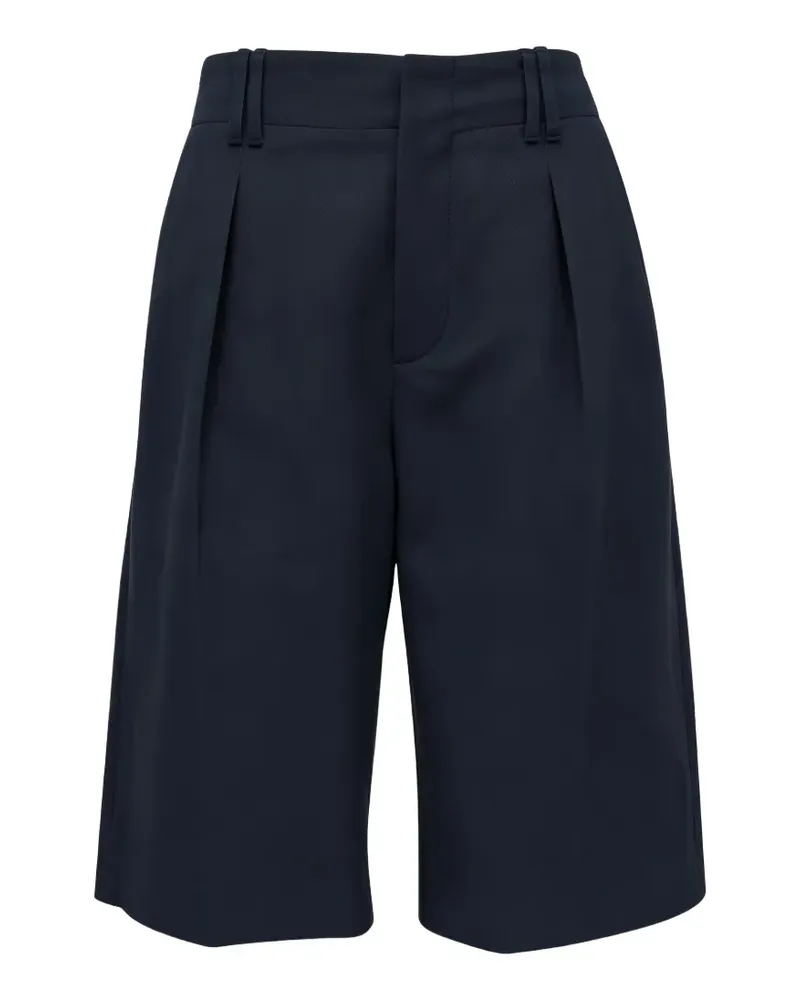 Brunello Cucinelli Knielange Plissee-Shorts - Blau Blau