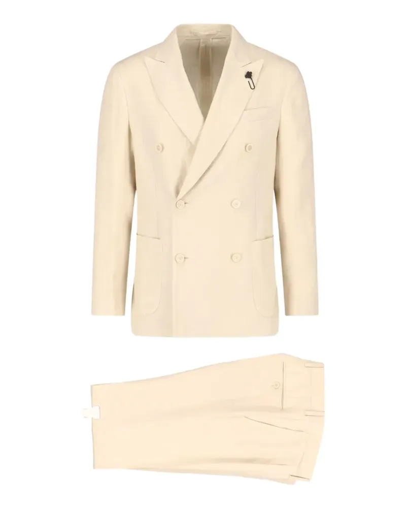 LARDINI Doppelreihiger Anzug - Nude Nude