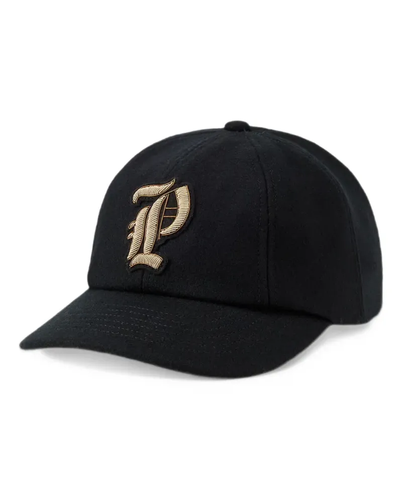 Ralph Lauren logo-patch wool-blend baseball cap - Schwarz Schwarz