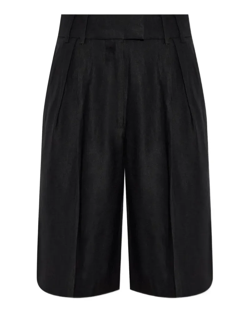 AllSaints Charley Shorts mit Falten - Schwarz Schwarz