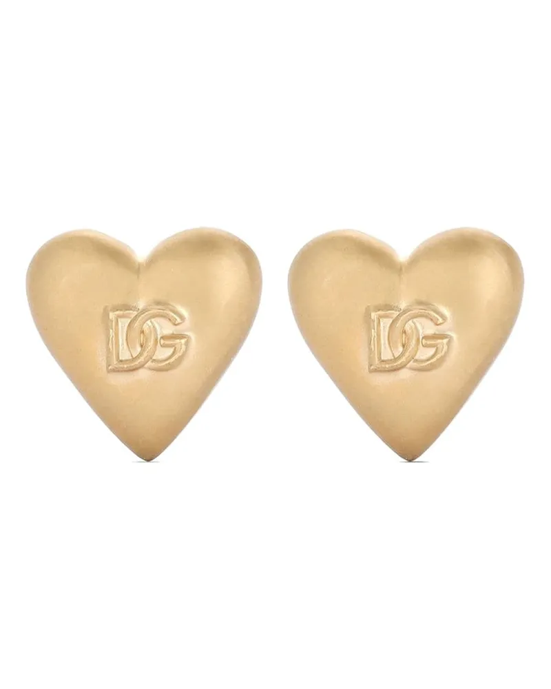 Dolce & Gabbana Ohrclips mit Herz-Motiv - Gold Gold