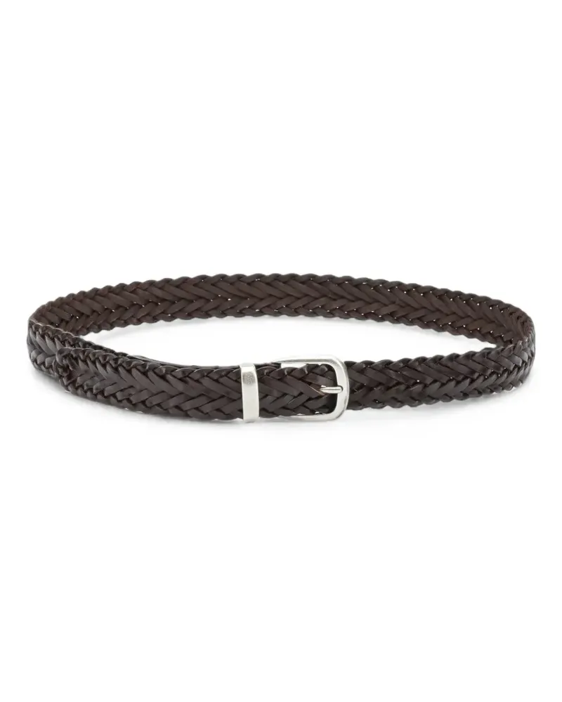 Officine Creative Italia woven leather belt - Braun Braun