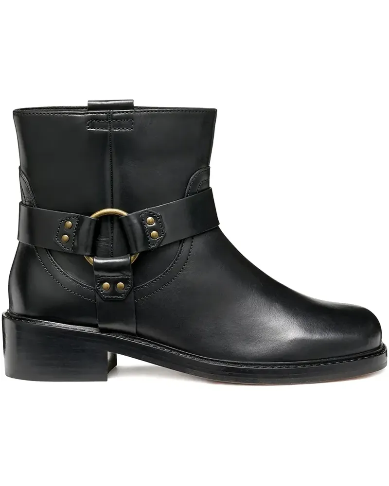 Geox 450mm Nalvia buckle strap boots - Schwarz Schwarz