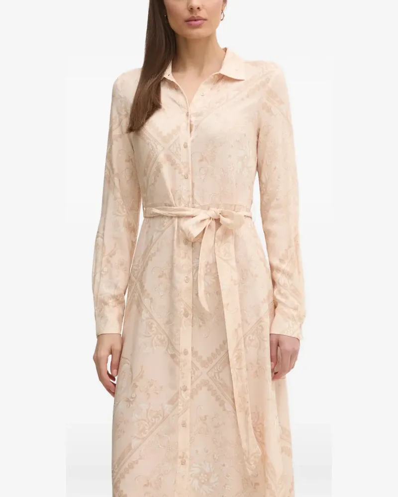 Gaudi Maxikleid mit Bindegürtel - Nude Nude