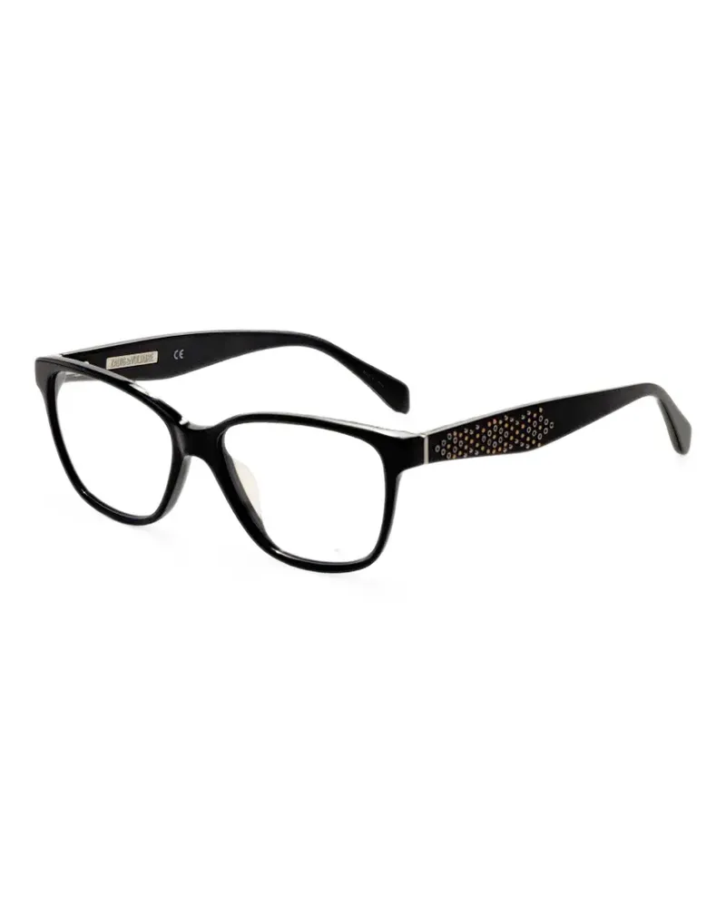 Zadig & Voltaire Eckige Brille mit Kristallen - Schwarz Schwarz