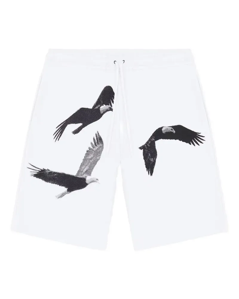 Iuter Freedom Shorts mit Adler-Print - Weiß Weiß