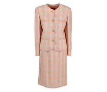 Karierter Anzug - Rosa