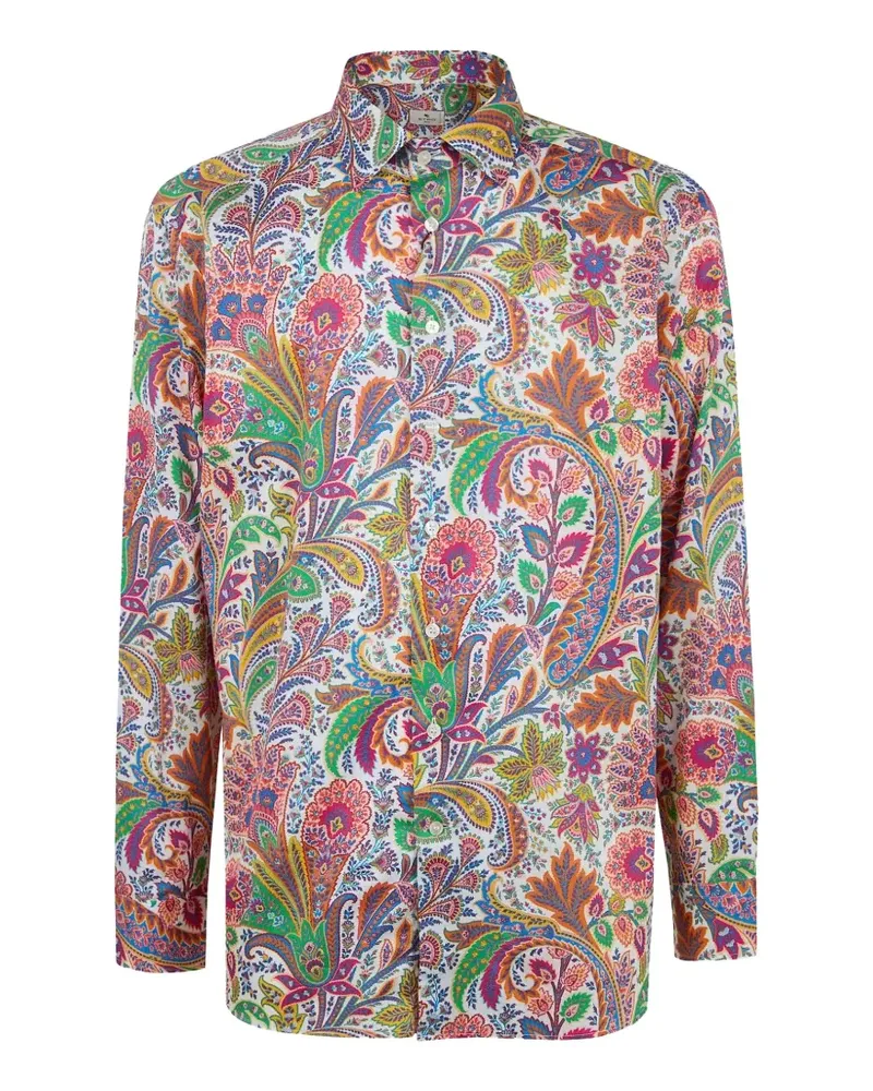 Etro Hemd mit Paisleymuster - Weiß Weiß