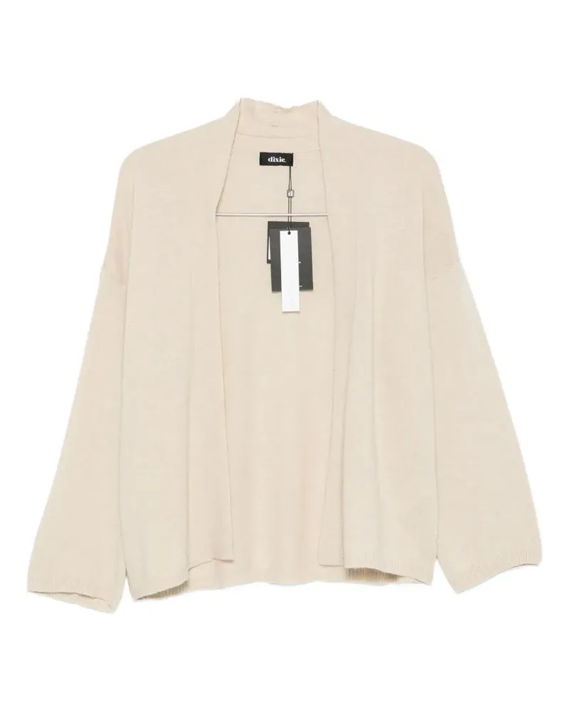 Dixie ribbed-trim cardigan - Nude Nude