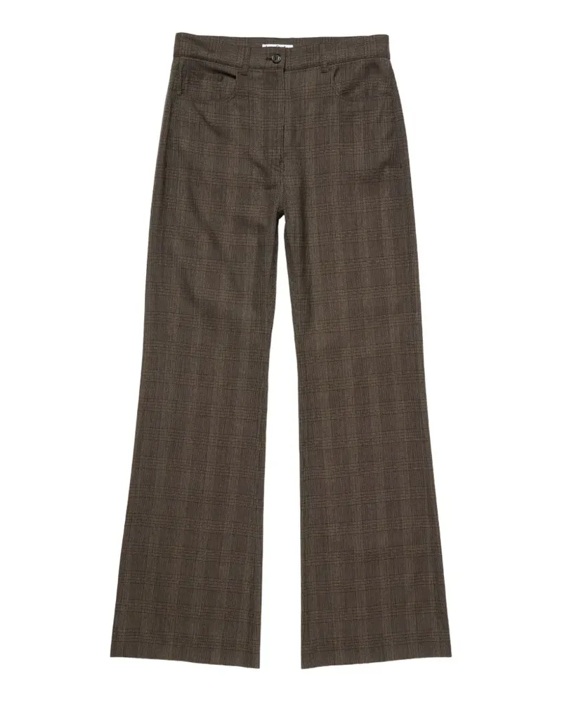 Acne Studios Klassische Hose mit Karo - Braun Braun