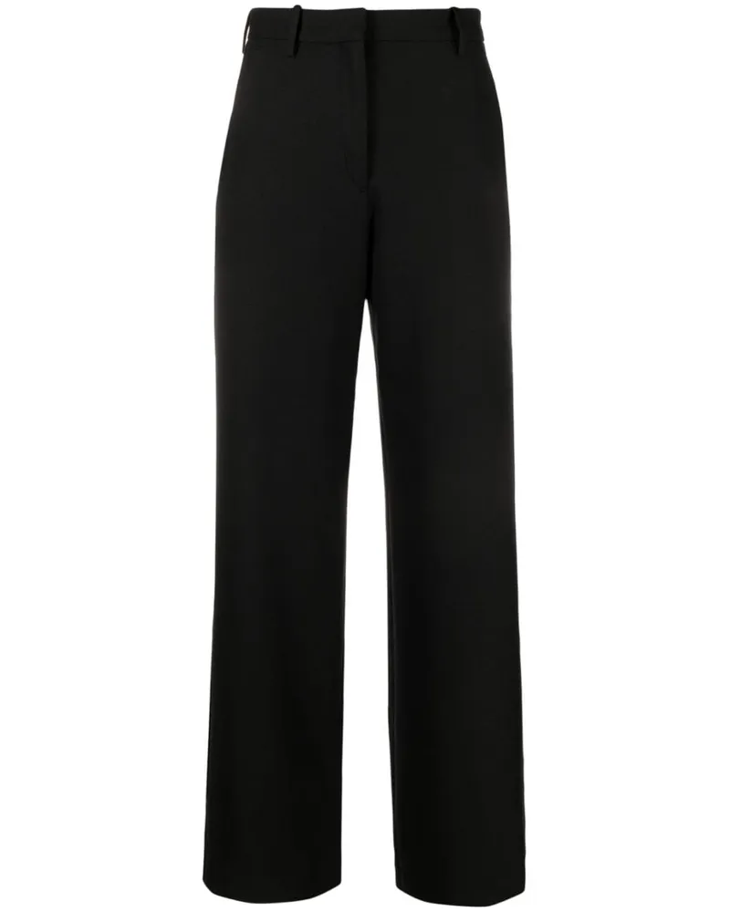 Maje Ausgestellte High-Waist-Hose - Schwarz Schwarz