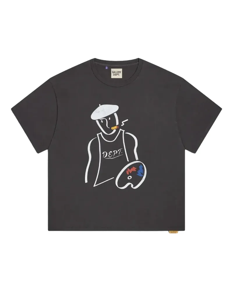 GALLERY DEPT. Palette glitter-logo T-shirt - Schwarz Schwarz