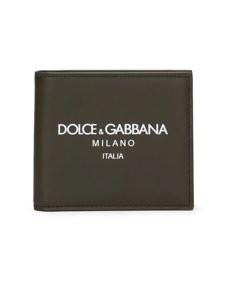 Dolce & Gabbana Portemonnaie mit Logo-Print - Grün Grün
