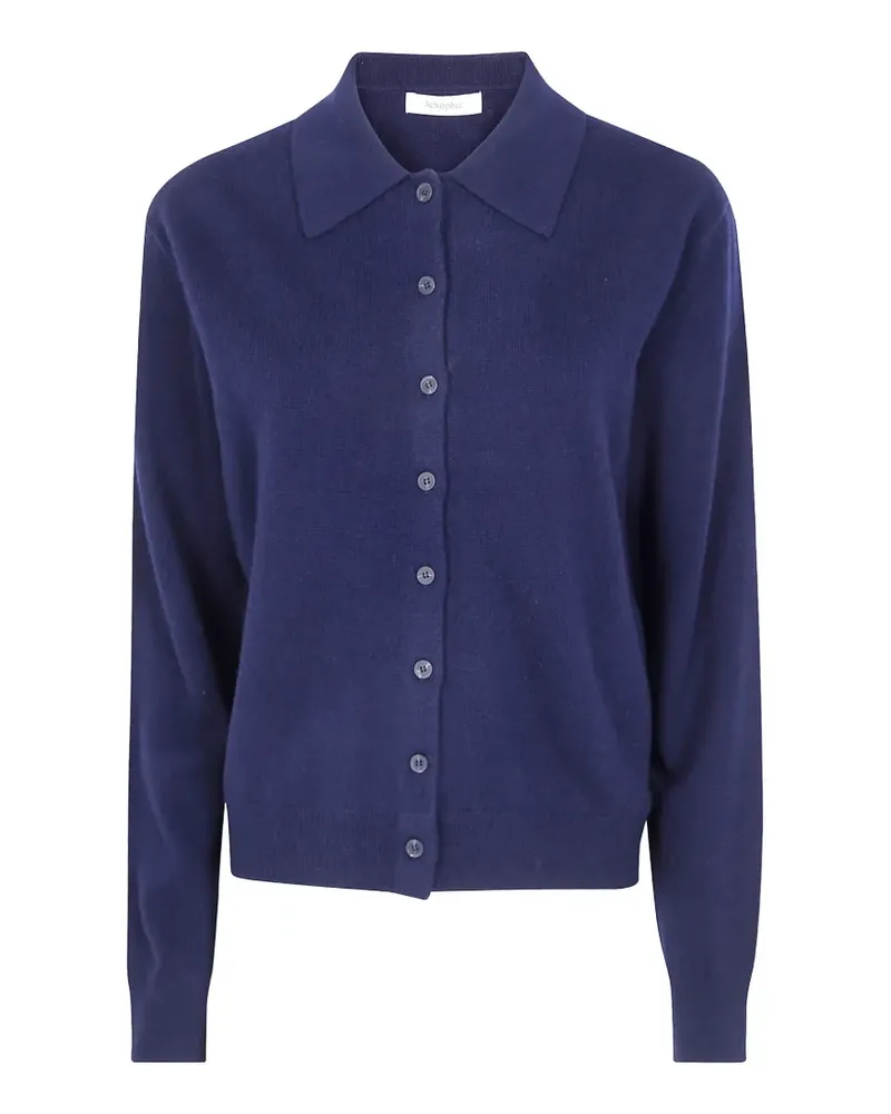 JcSophie Cardigan mit spitzem Kragen - Blau Blau