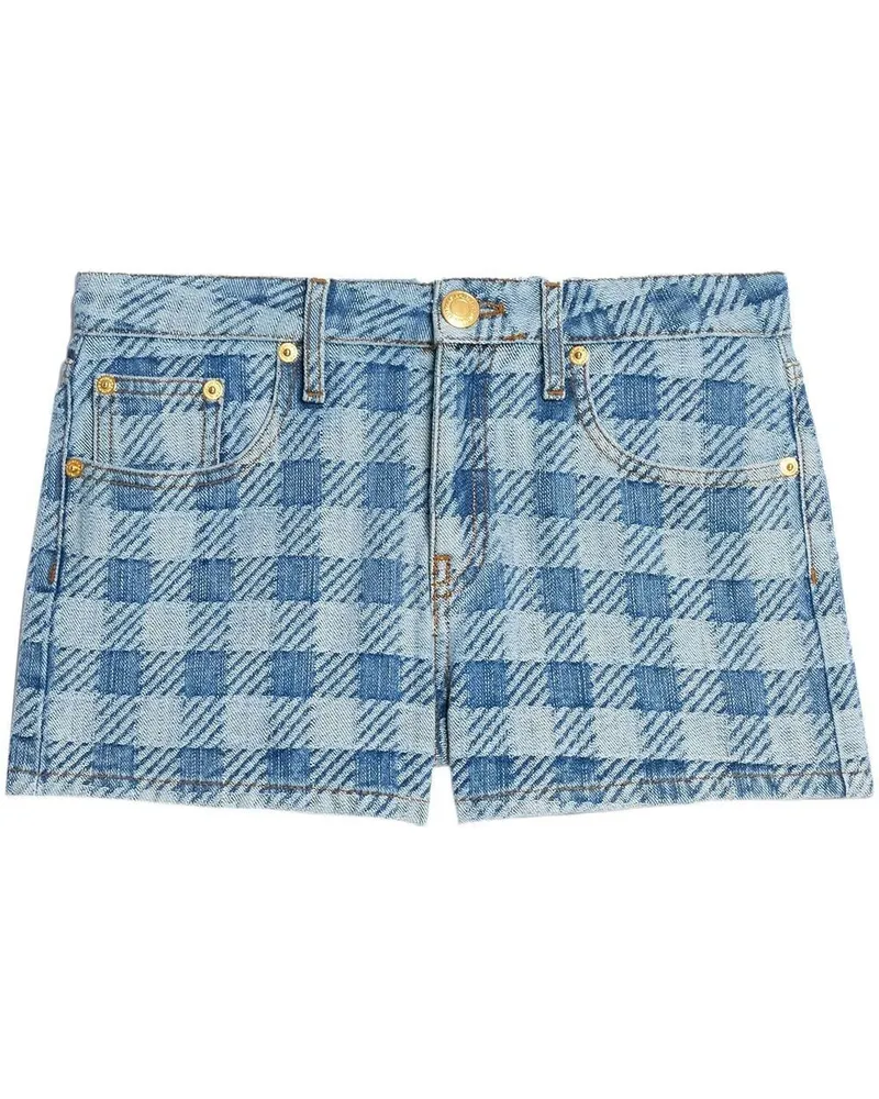 AMI Paris Mini Jeans-Shorts - Blau Blau