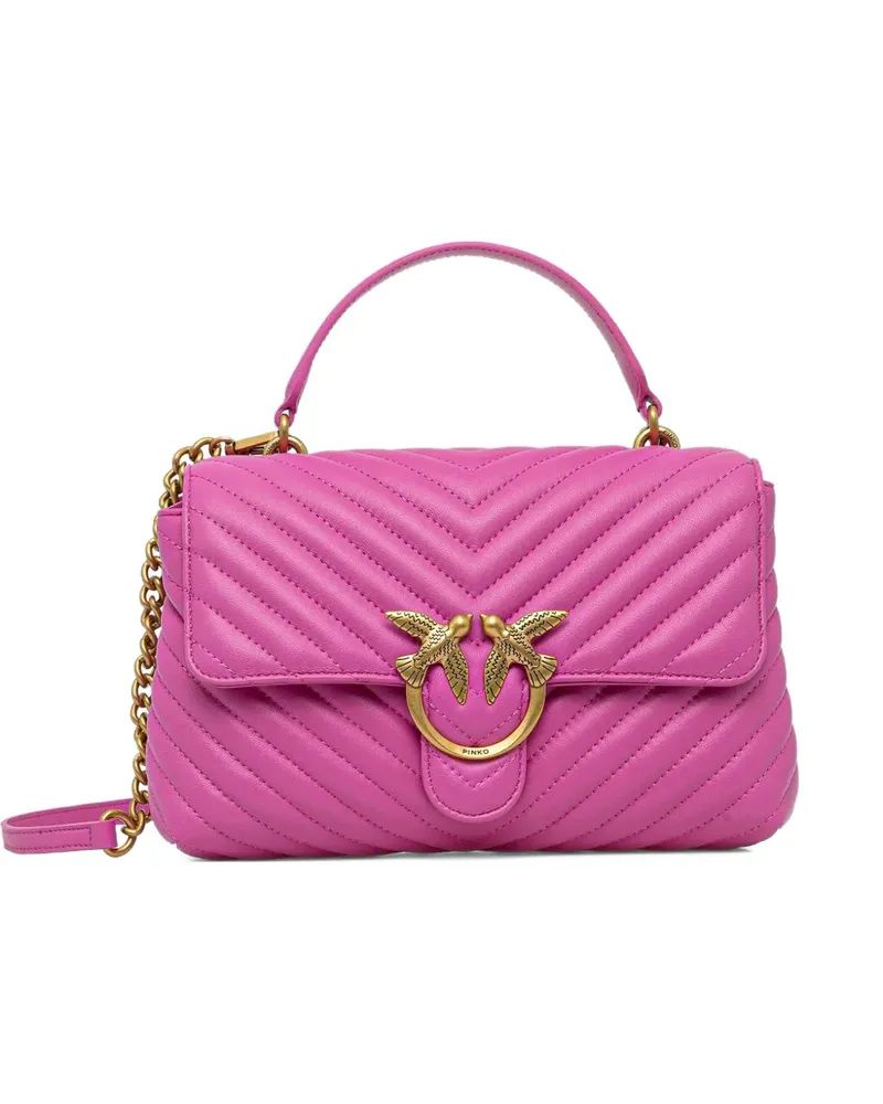 Pinko Mini Love Pady Puff Satchel-Tasche - Rosa Rosa