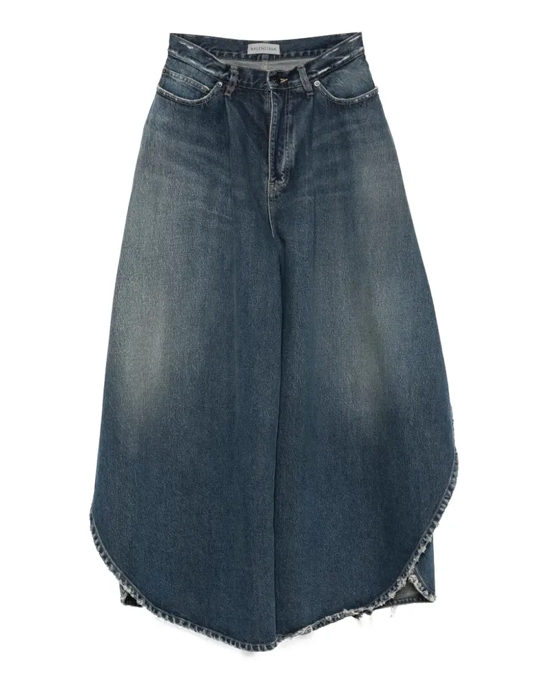 Balenciaga Weite Jeans im Distressed-Look - Blau Blau