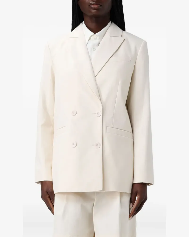 A.P.C. Doppelreihiger Lucy Blazer - Weiß Weiß