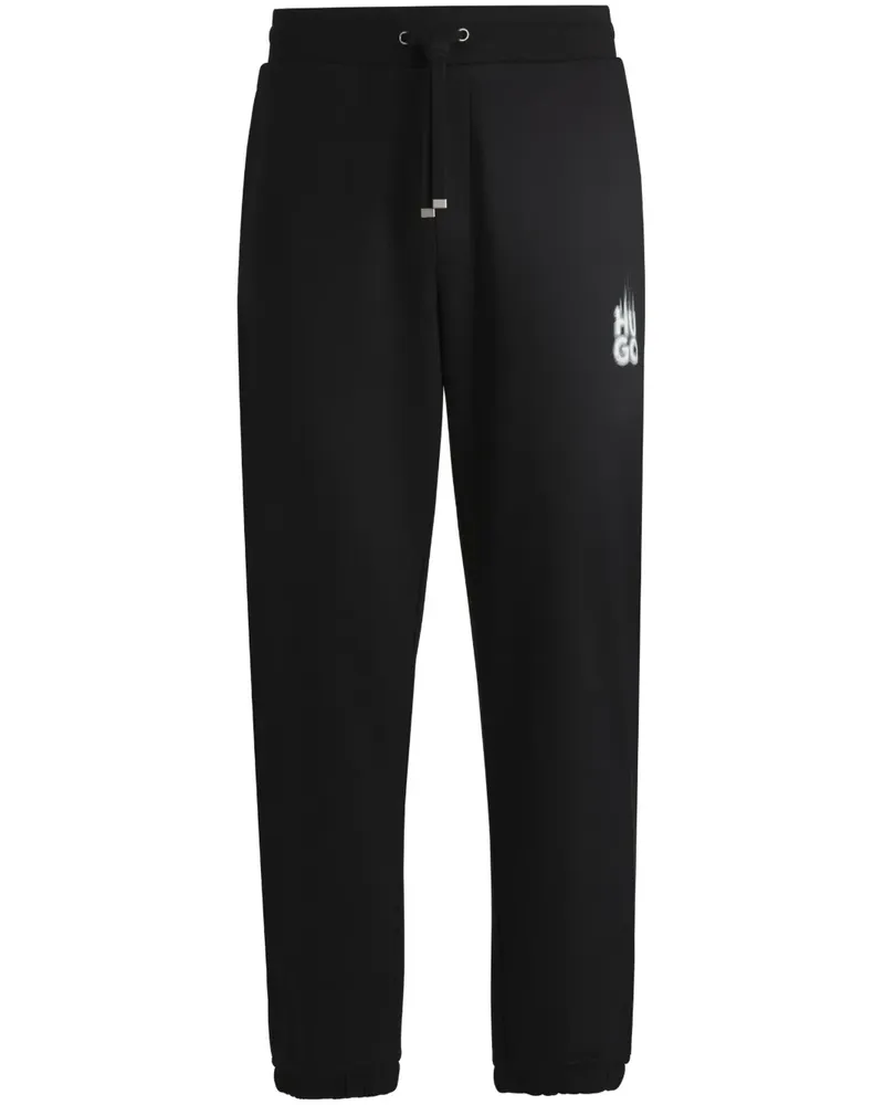 HUGO BOSS Jogginghose mit Logo - Schwarz Schwarz