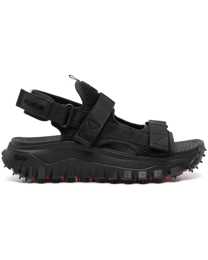 Moncler Vela Sandalen mit Logo-Patch - Schwarz Schwarz