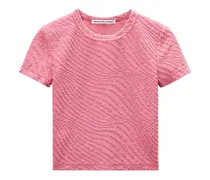 T-Shirt mit Logo-Prägung - Rosa