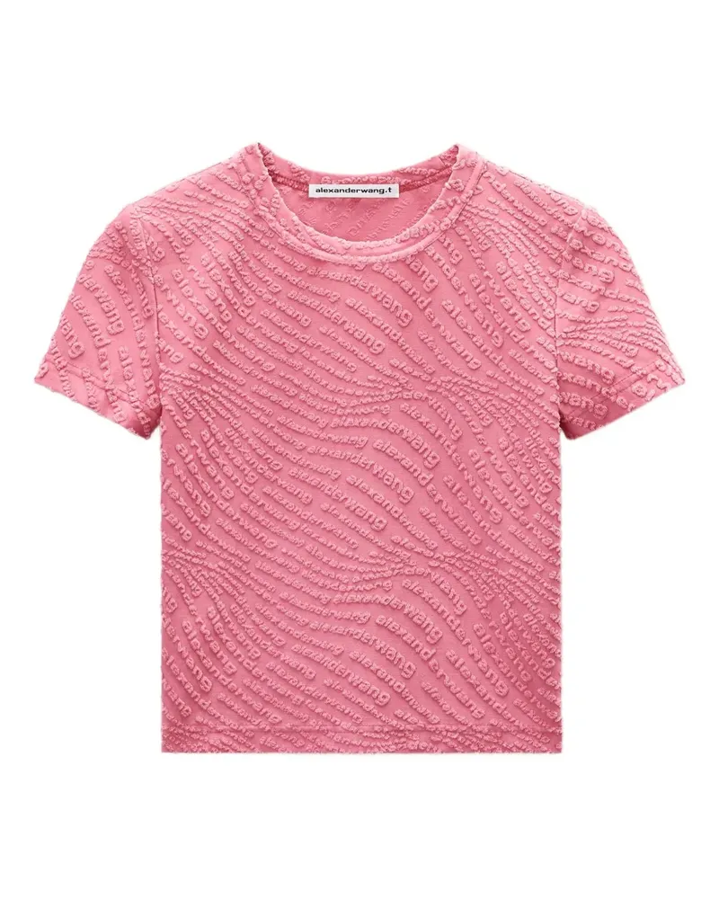 Alexander Wang T-Shirt mit Logo-Prägung - Rosa Rosa