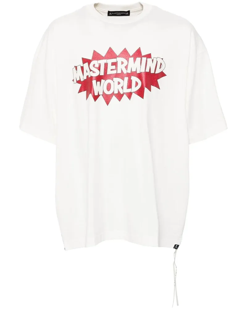 Mastermind World Glitter-T-Shirt - Weiß Weiß