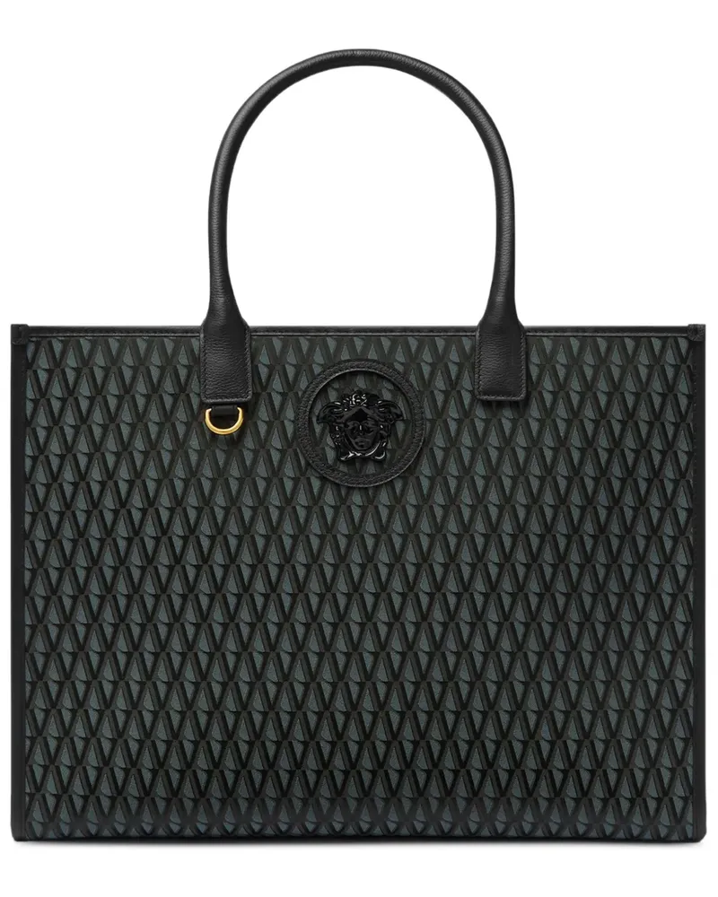Versace Shopper mit Monogramm - Schwarz Schwarz