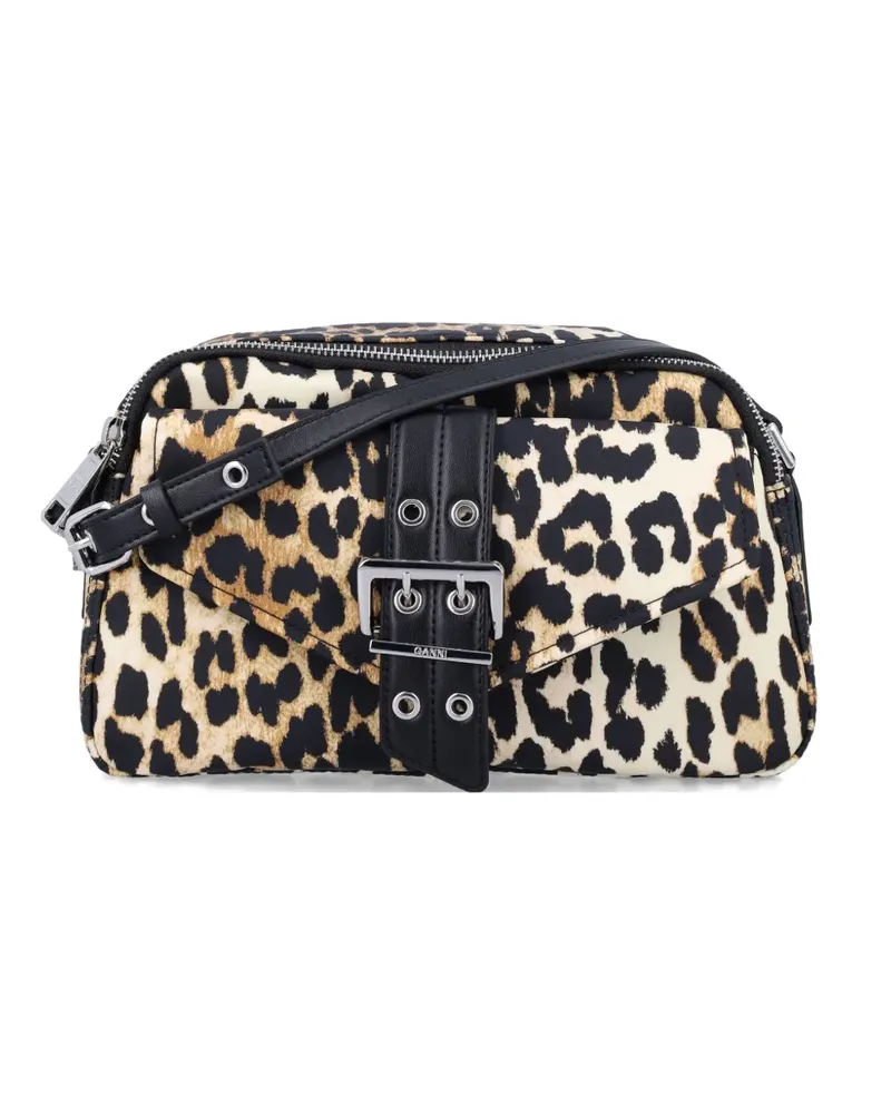 Ganni Bucky Schultertasche - Nude Nude