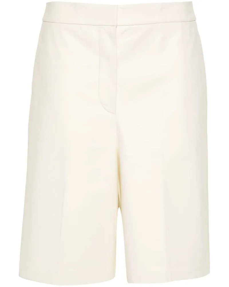 Fabiana Filippi Shorts aus Leder - Weiß Weiß