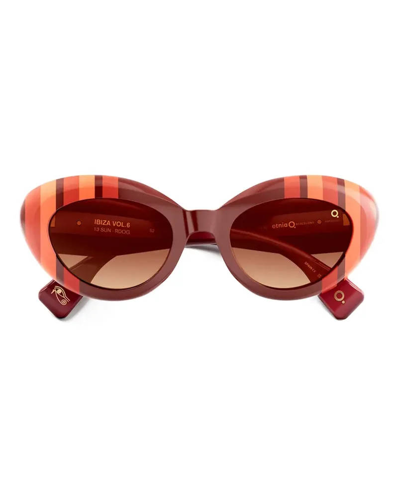 Etnia Barcelona Gestreifte Ibiza 13 Sonnenbrille - Braun Braun