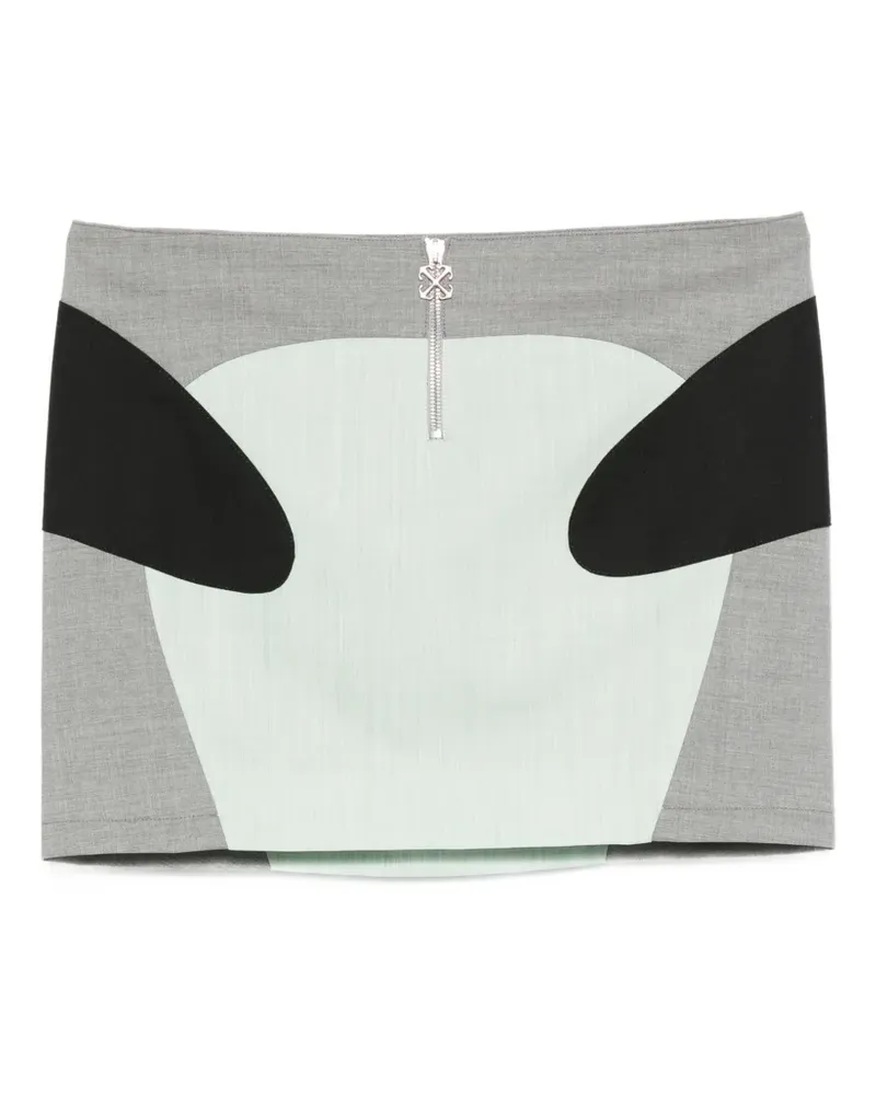OFF-WHITE Minirock mit Reißverschluss - Grau Grau