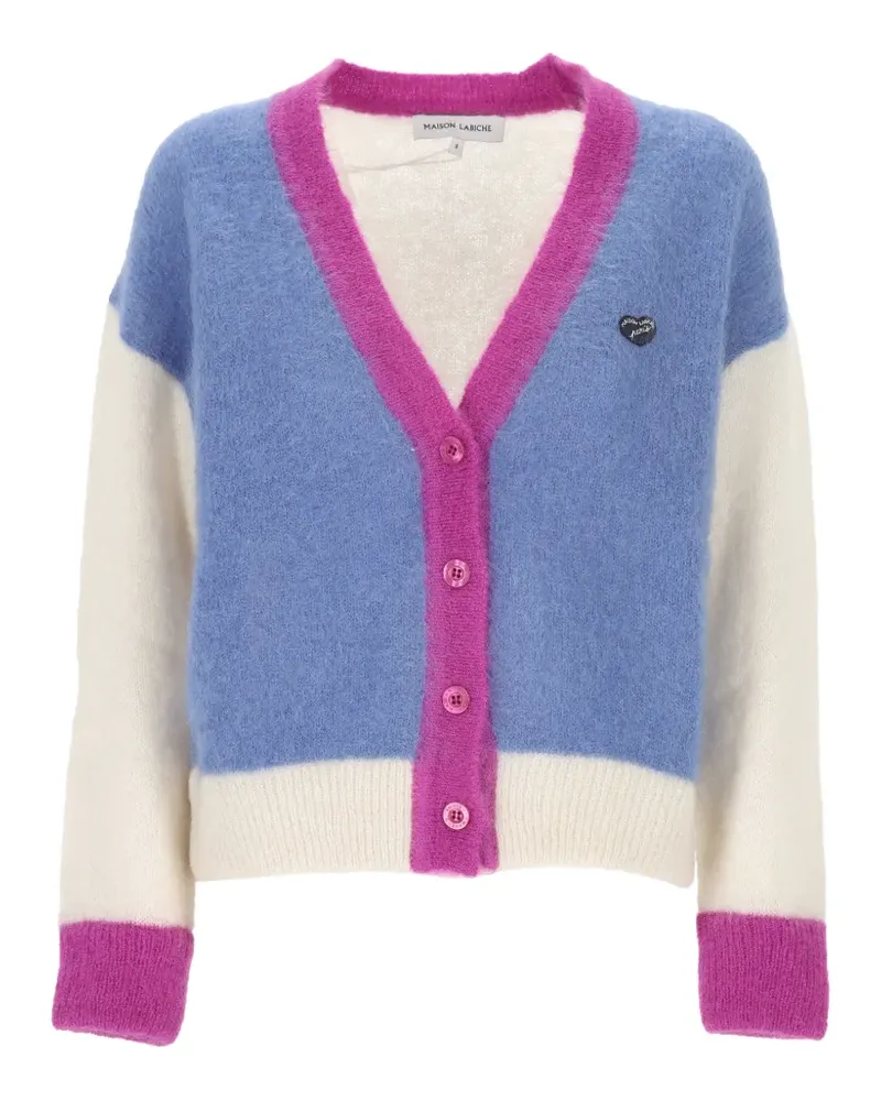 Maison Labiche Heredia colour-block cardigan - Weiß Weiß
