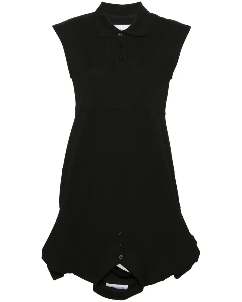 Viktor & Rolf Upside Down Poloshirtkleid - Schwarz Schwarz