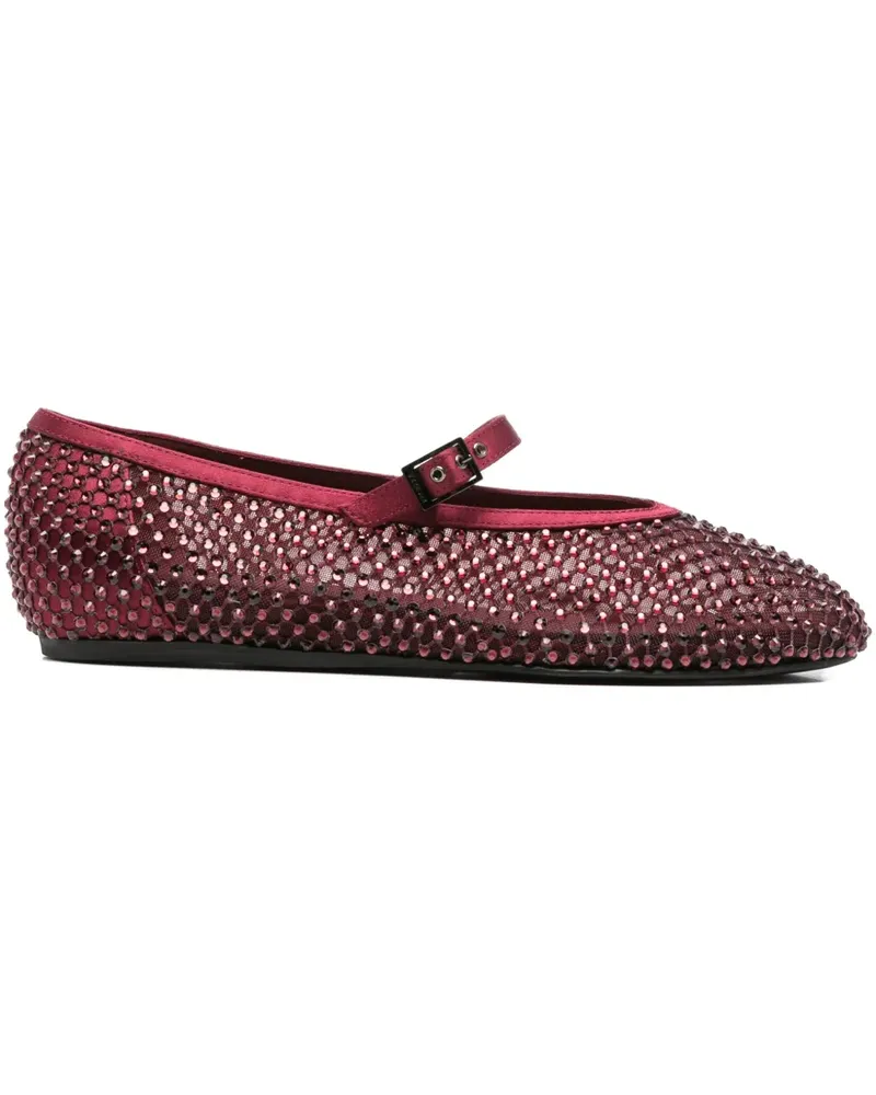 Le Silla Gilda Ballerinas mit Kristallen - Rot Rot