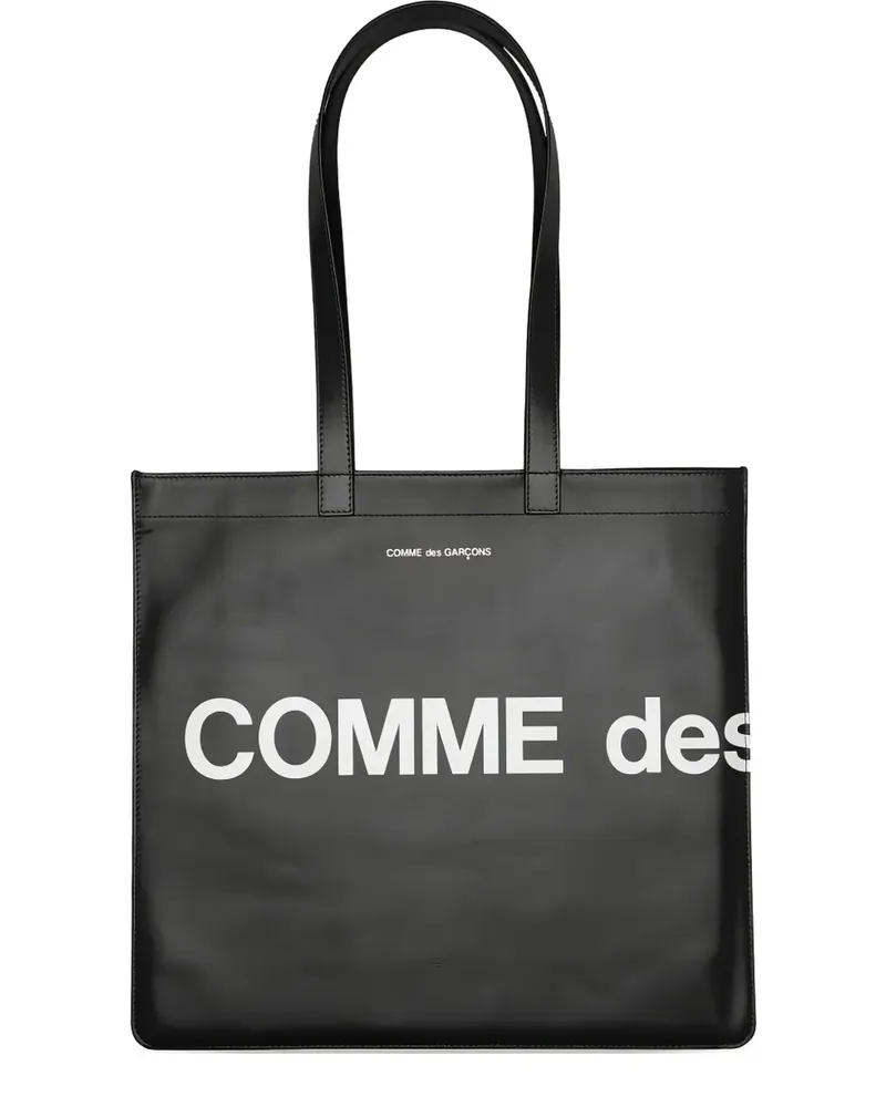 Comme des Garçons Handtasche mit Logo-Print - Schwarz Schwarz