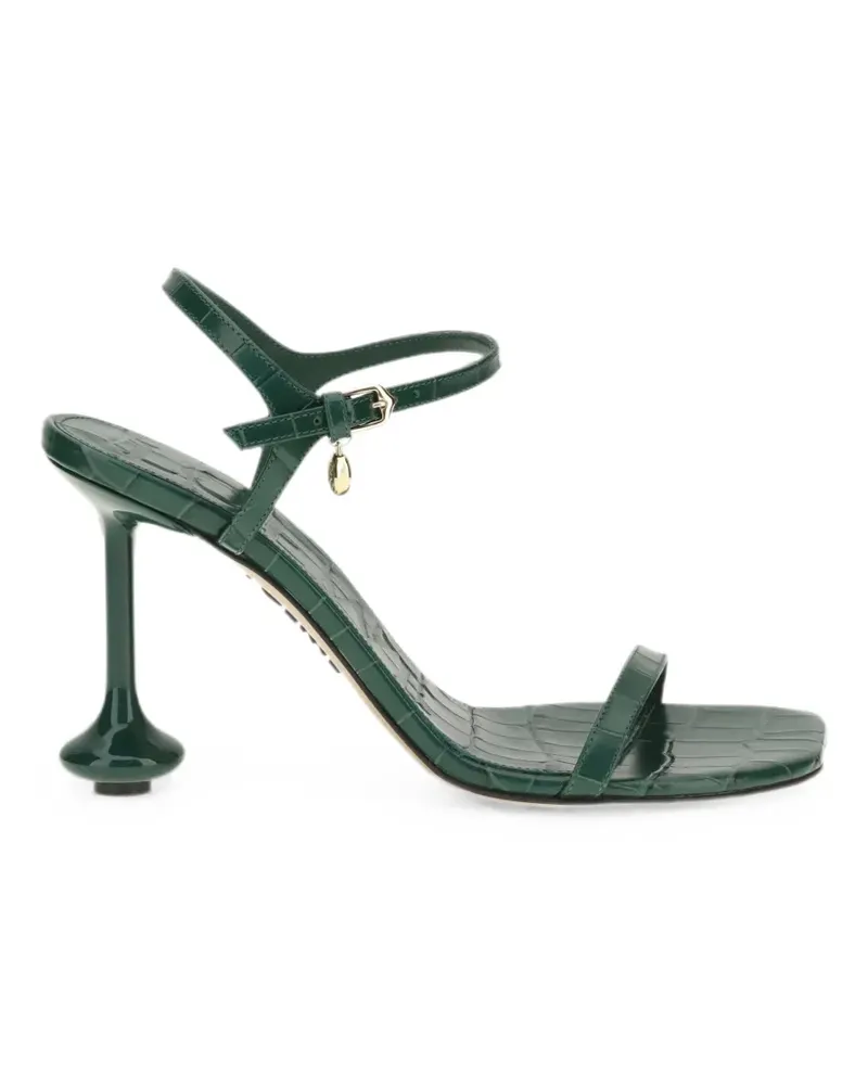 Loewe Sandalen mit Kroko-Effekt - Grün Grün
