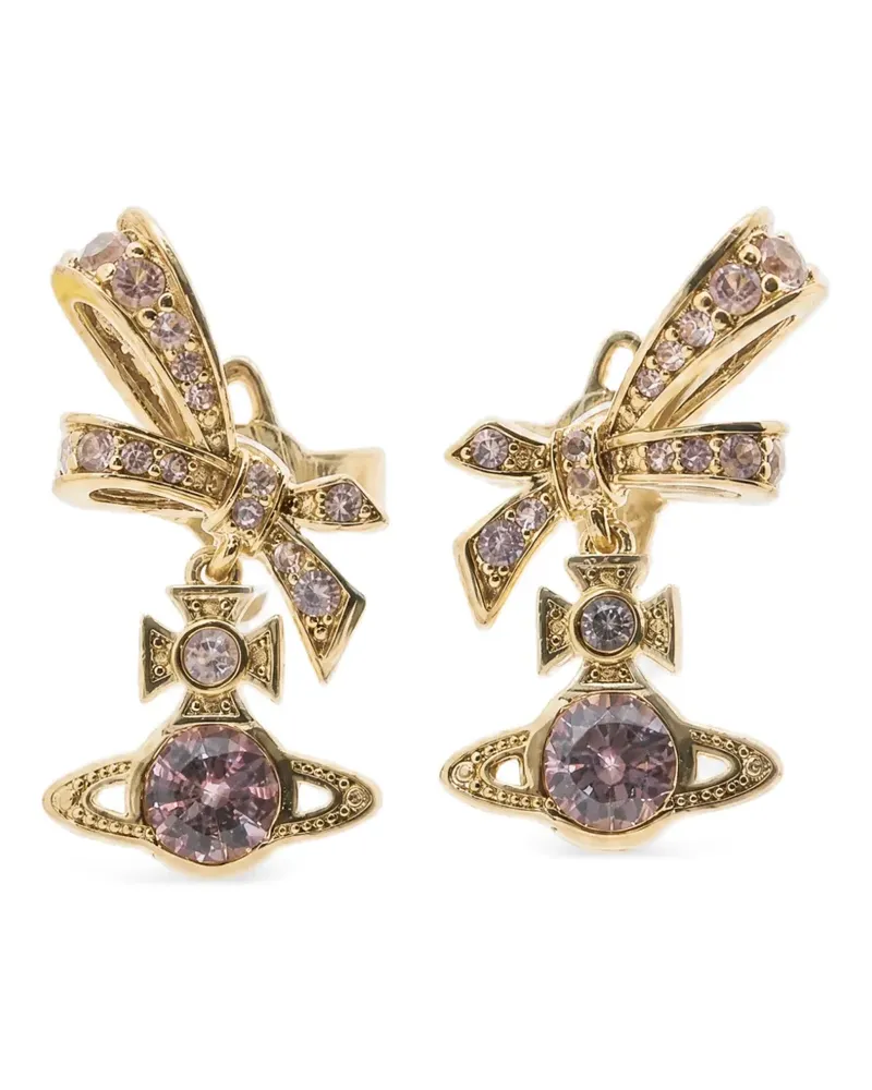 Vivienne Westwood Angelique Ohrringe mit Kristallen - Gold Gold
