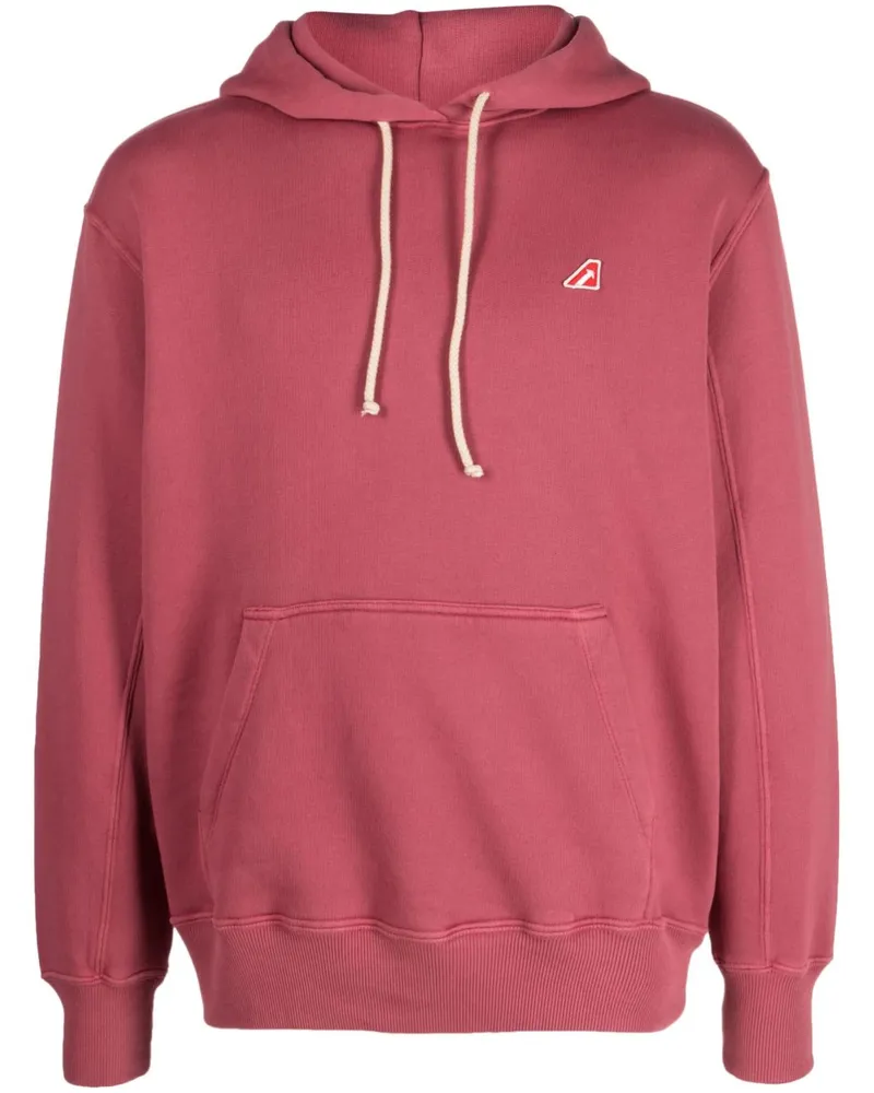 AUTRY Hoodie mit Logo-Patch - Rosa Rosa