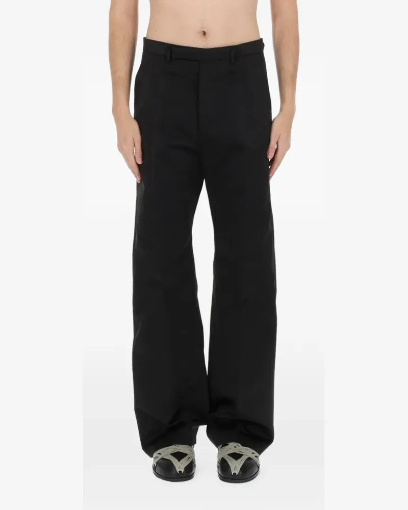 Rick Owens Hose mit Kreppstruktur - Schwarz Schwarz
