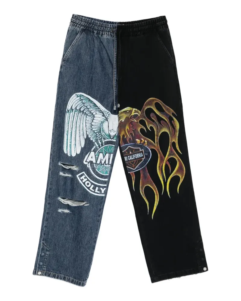 Amiri printed jeans - Blau Blau