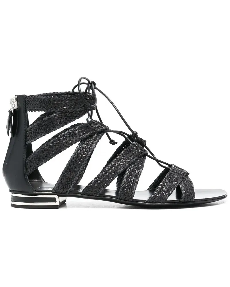 Casadei Spartan Sandalen - Schwarz Schwarz