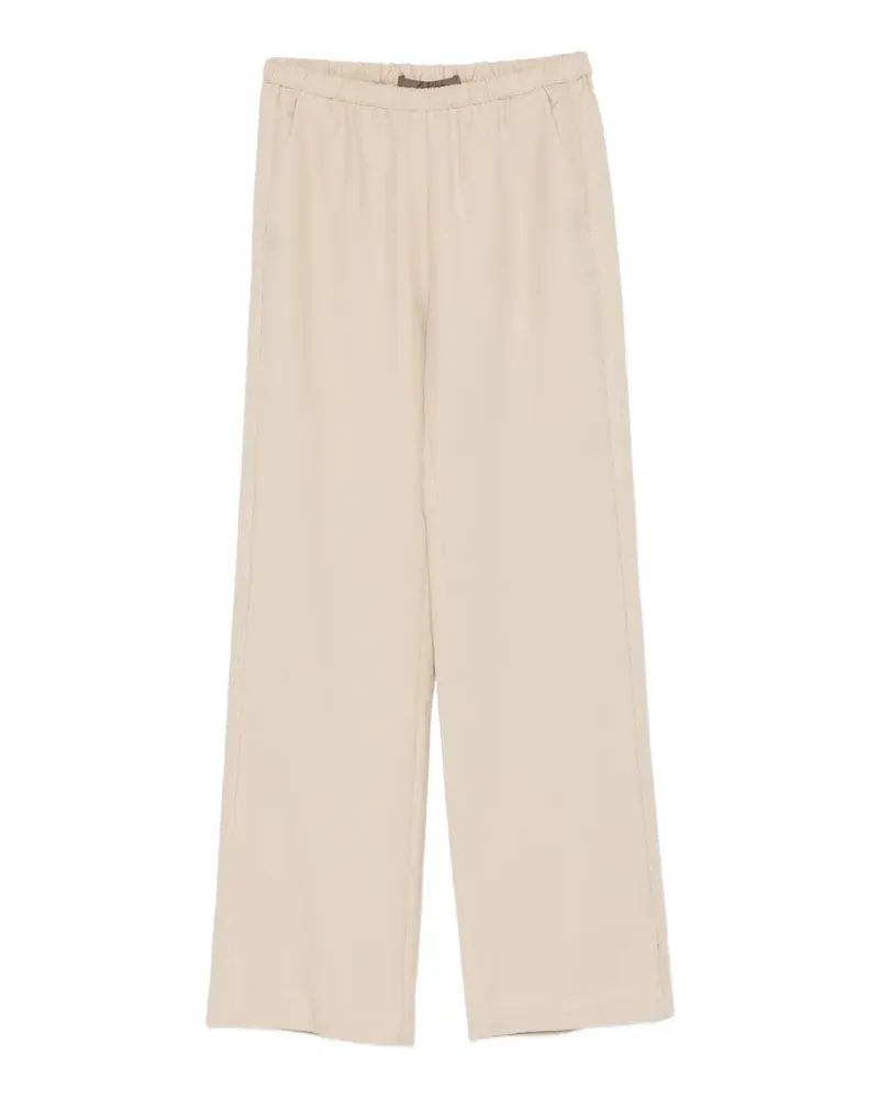 Enza Costa elasticated twill trousers - Nude Nude