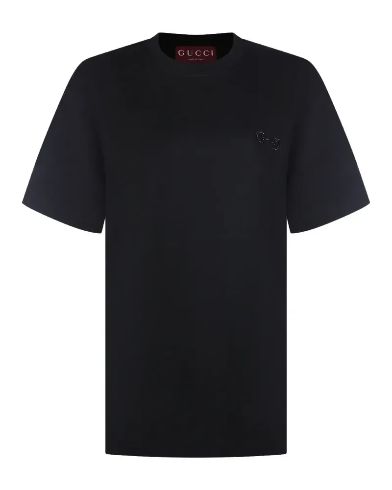 Gucci T-Shirt mit Logo-Detail - Schwarz Schwarz