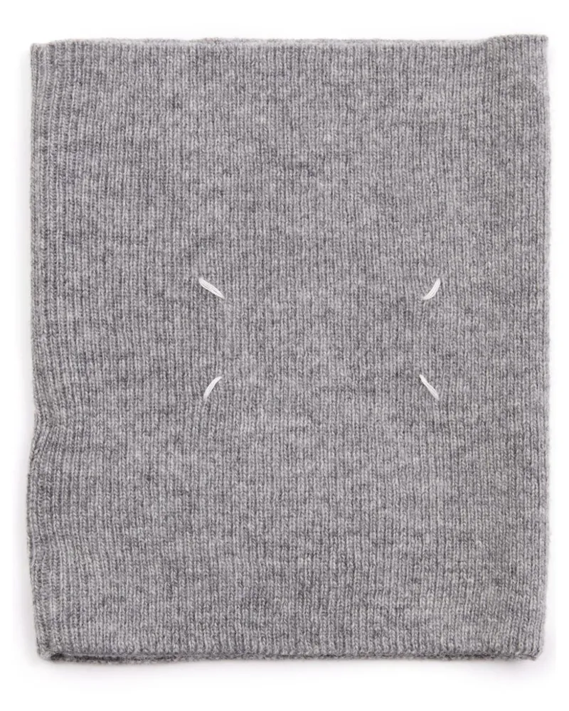 Maison Margiela Schal mit Ziernähten - Grau Grau