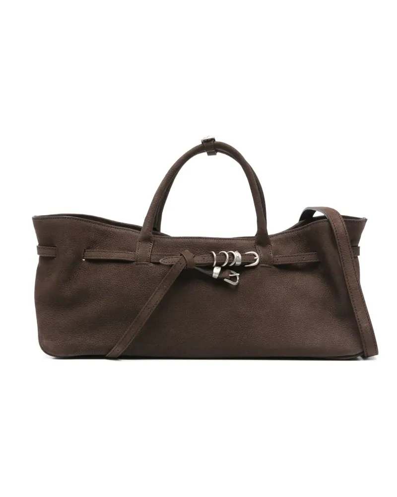Marge Sherwood Grandma Used Tote Bag aus Kalbswildleder - Braun Braun