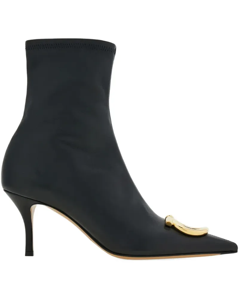 Ferragamo Stiefeletten mit Gancini-Schnalle - Schwarz Schwarz