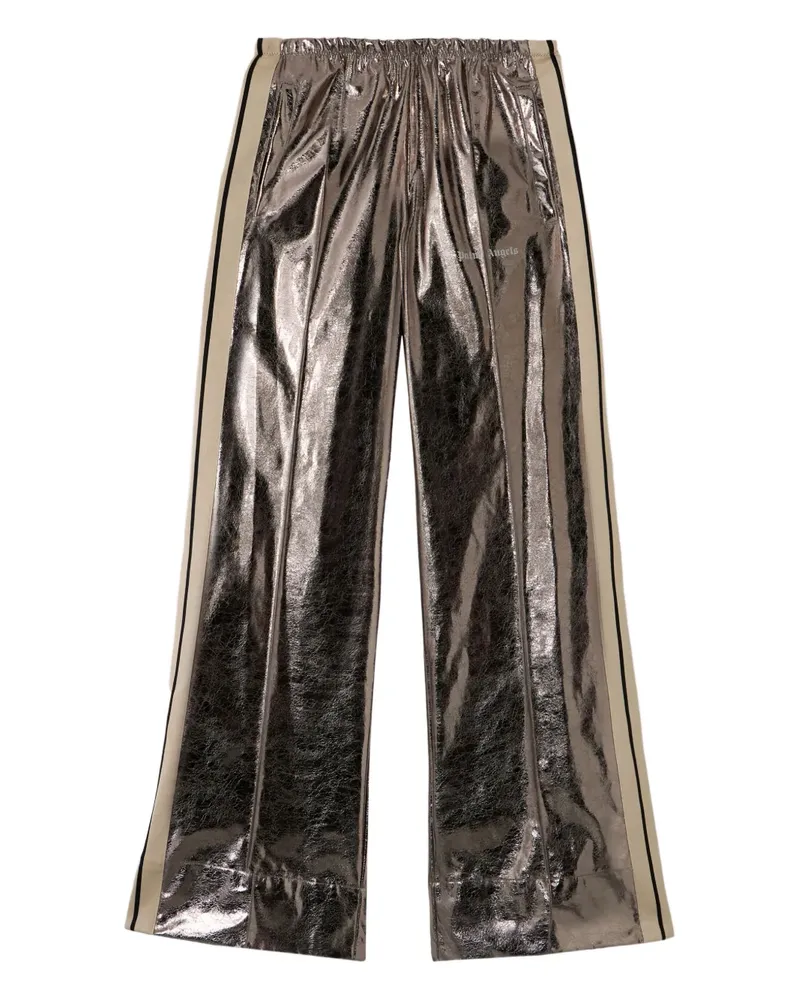 Palm Angels Laminierte Jogginghose mit weitem Bein - Grau Grau