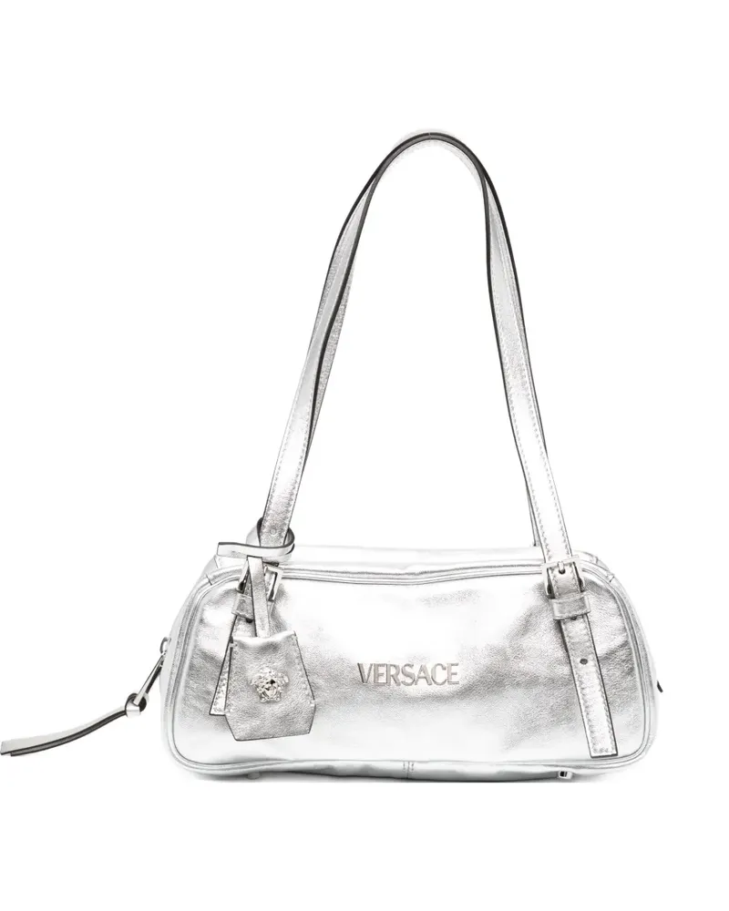 Versace Tag Schultertasche - Silber Silber