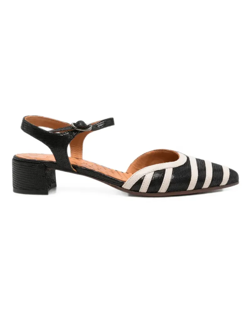 Chie Mihara Gestreifte Pumps - Schwarz Schwarz